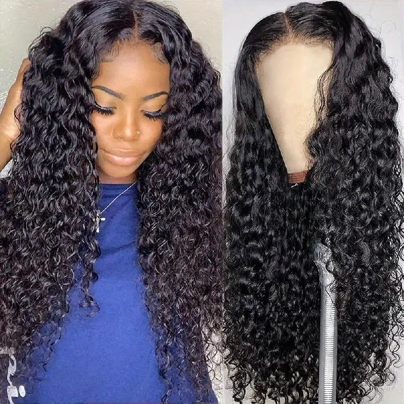 The Siren Long Curly 13x4 Lace Front Wig with Side Bang