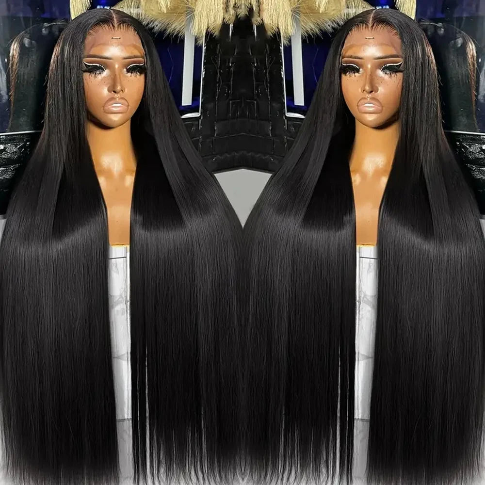 The Gloss Straight HD Lace Front Wig 100% Brazilian Virgin Human Hair