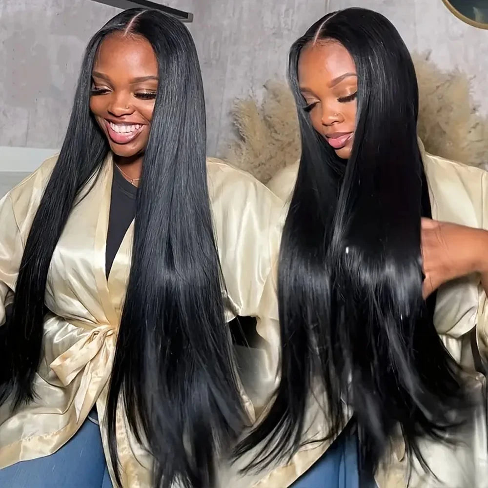 The Gloss Straight HD Lace Front Wig 100% Brazilian Virgin Human Hair