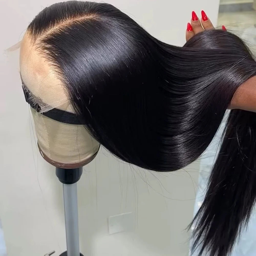 The Gloss Straight HD Lace Front Wig 100% Brazilian Virgin Human Hair