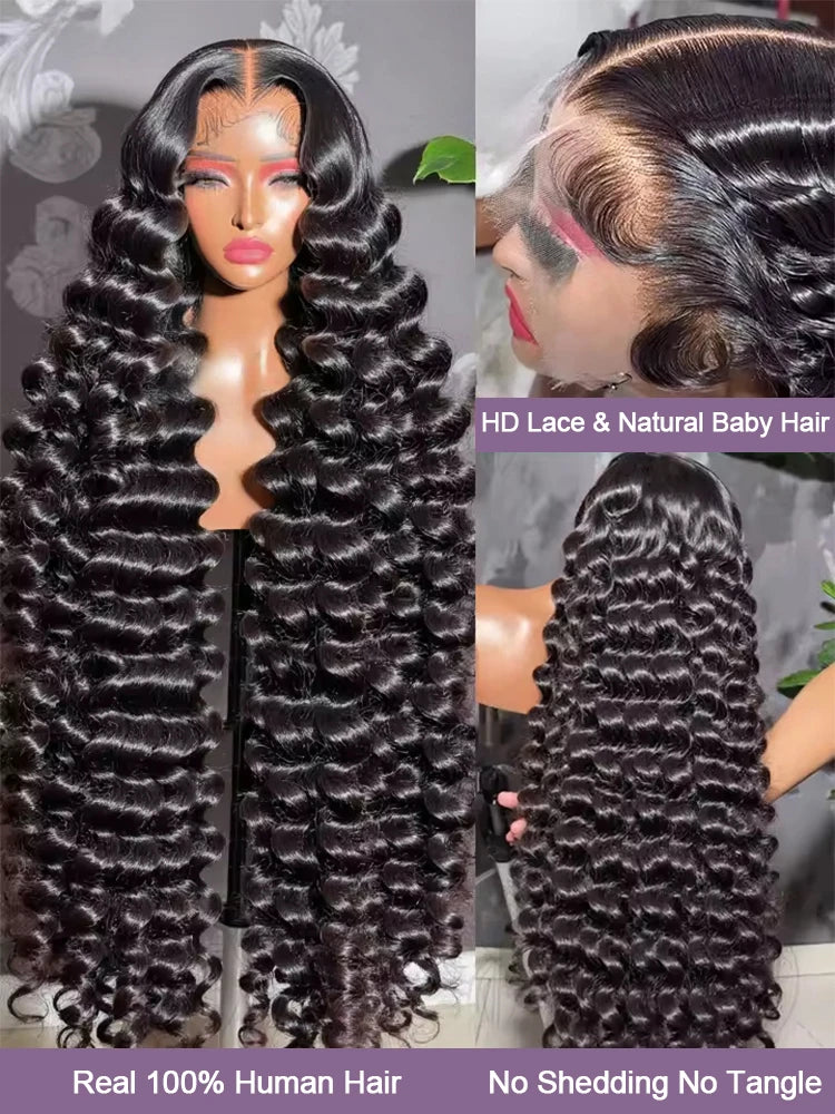 The Riviera 30–40 Inch Loose Body Wave HD Lace Front Wig