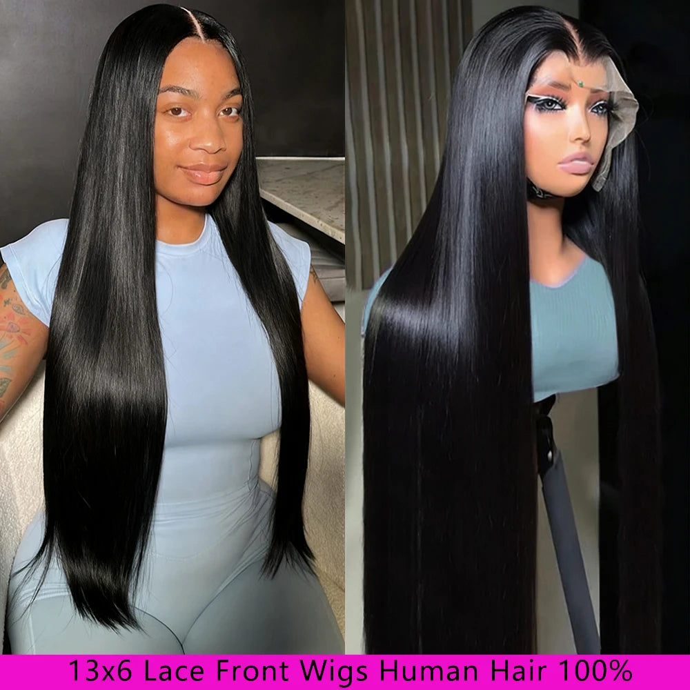 The Reign 30 Inch Bone Straight HD Lace Front Wig