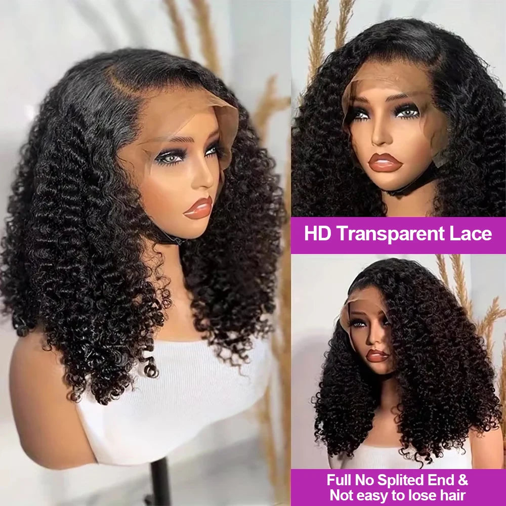 The Ripple Glueless Curly Short Bob Deep Water Wave HD Lace Front Wig