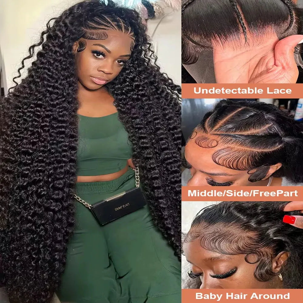 The Tempest 40 to 42 Inch Deep Wave HD Lace Front Wig