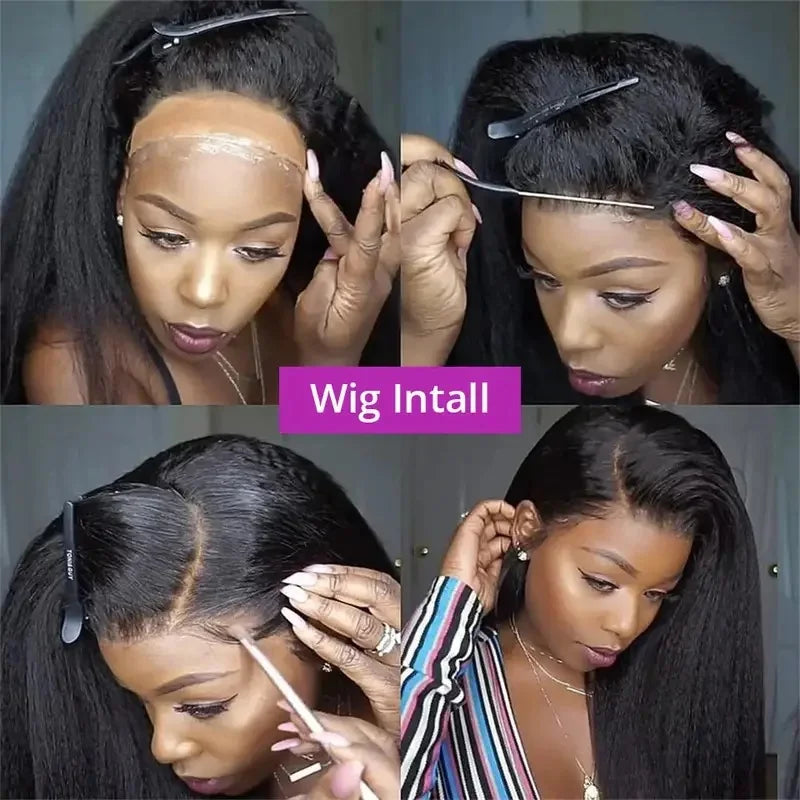 The Texture Kinky Straight 360 HD Lace Front Wig