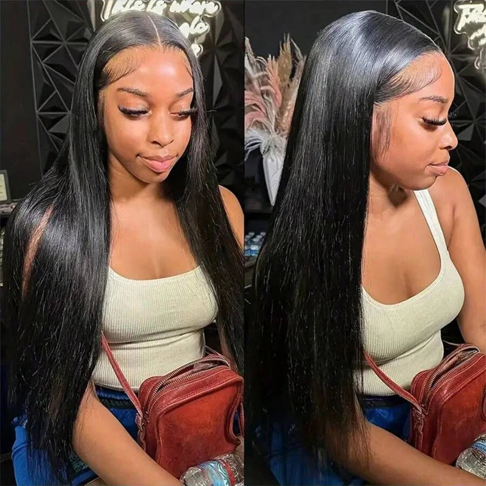 The Reign 30 Inch Bone Straight HD Lace Front Wig