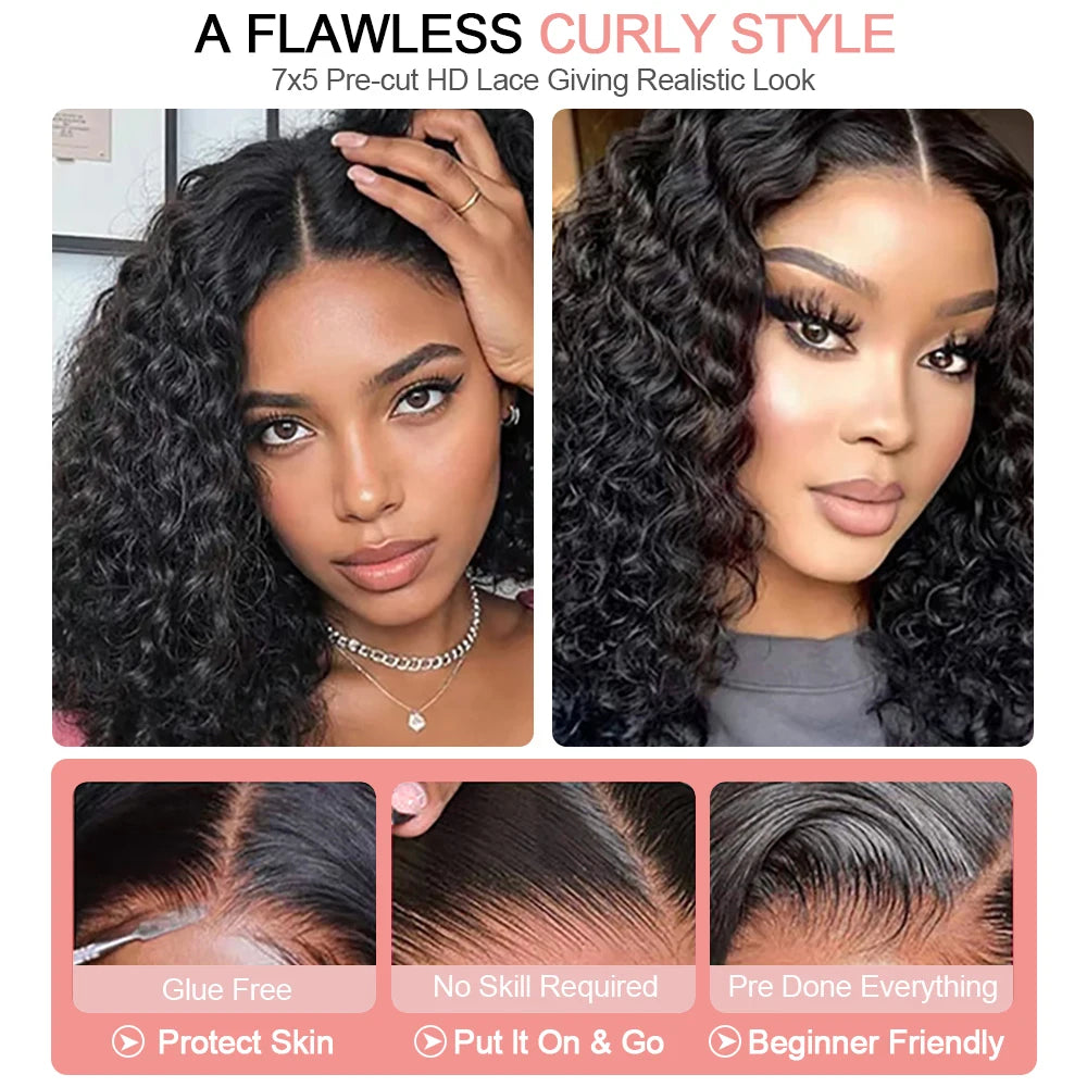 The Curly Bob - Short HD Lace Front Wig