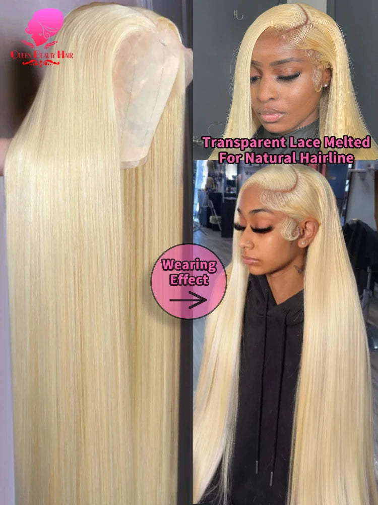 The Luxe Blonde 613 Bone Straight 360 HD Lace Front Wig