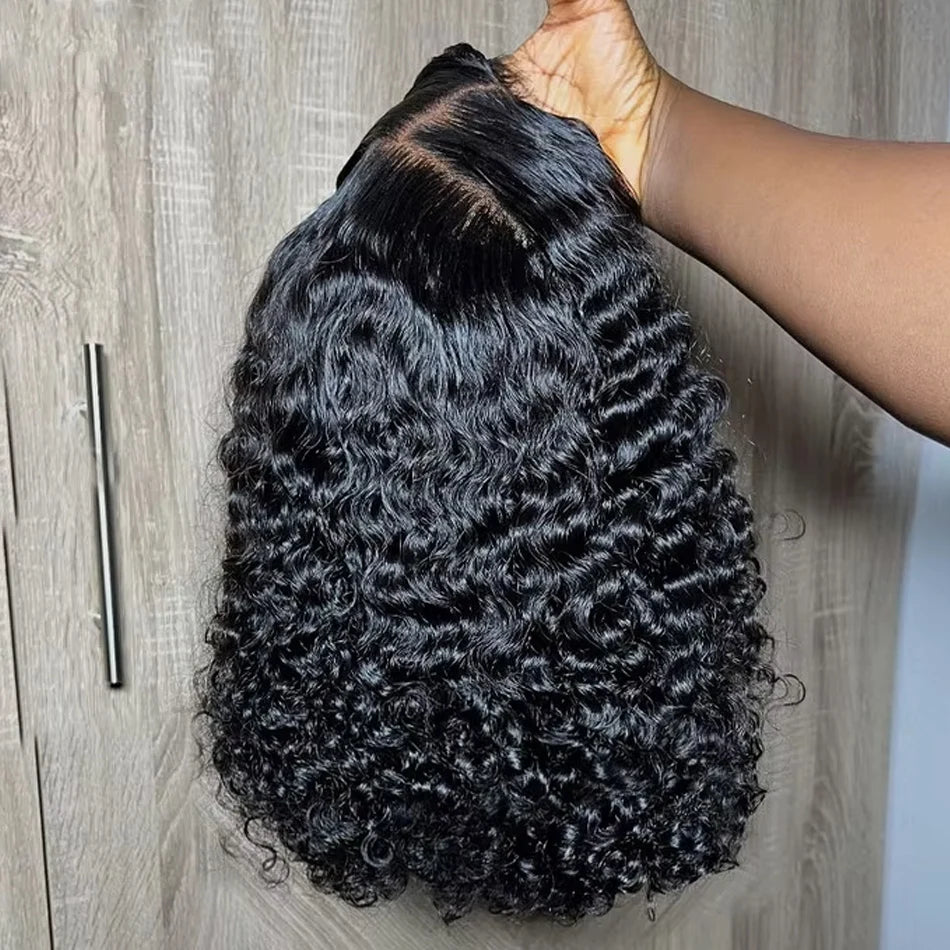 The Ripple Glueless Curly Short Bob Deep Water Wave HD Lace Front Wig