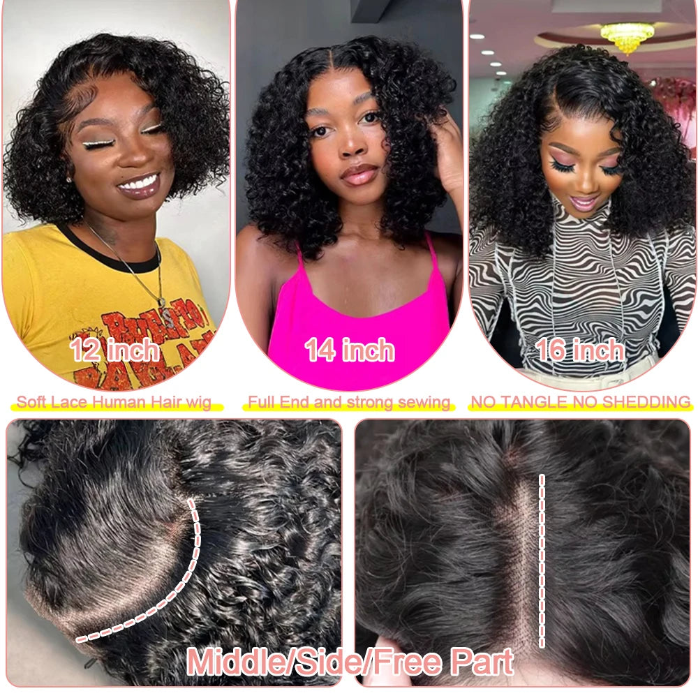 The Curly Bob - Short HD Lace Front Wig