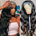 The Coil 3-in-1 Jerry Curly Headband & Half Wig 100% Brazilian Remy Human Hair