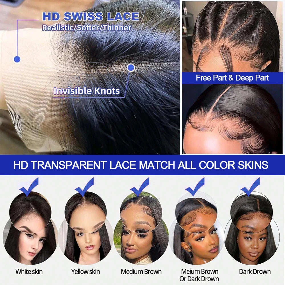 The Silhouette Deep Wave Short Bob HD Lace Front Wig