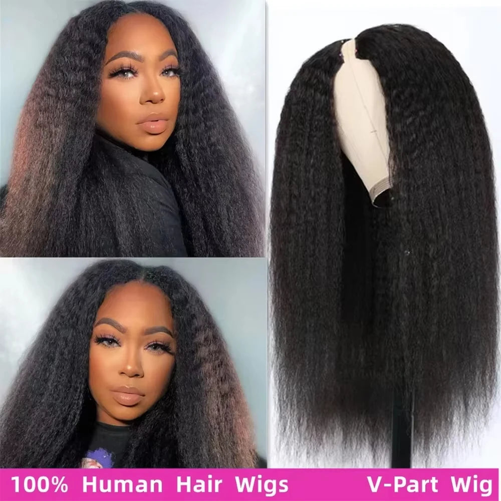 The Texture Kinky Straight 360 HD Lace Front Wig