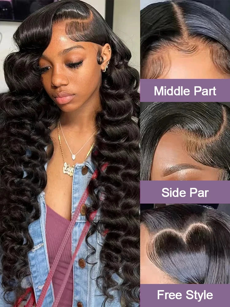 The Riviera 30–40 Inch Loose Body Wave HD Lace Front Wig