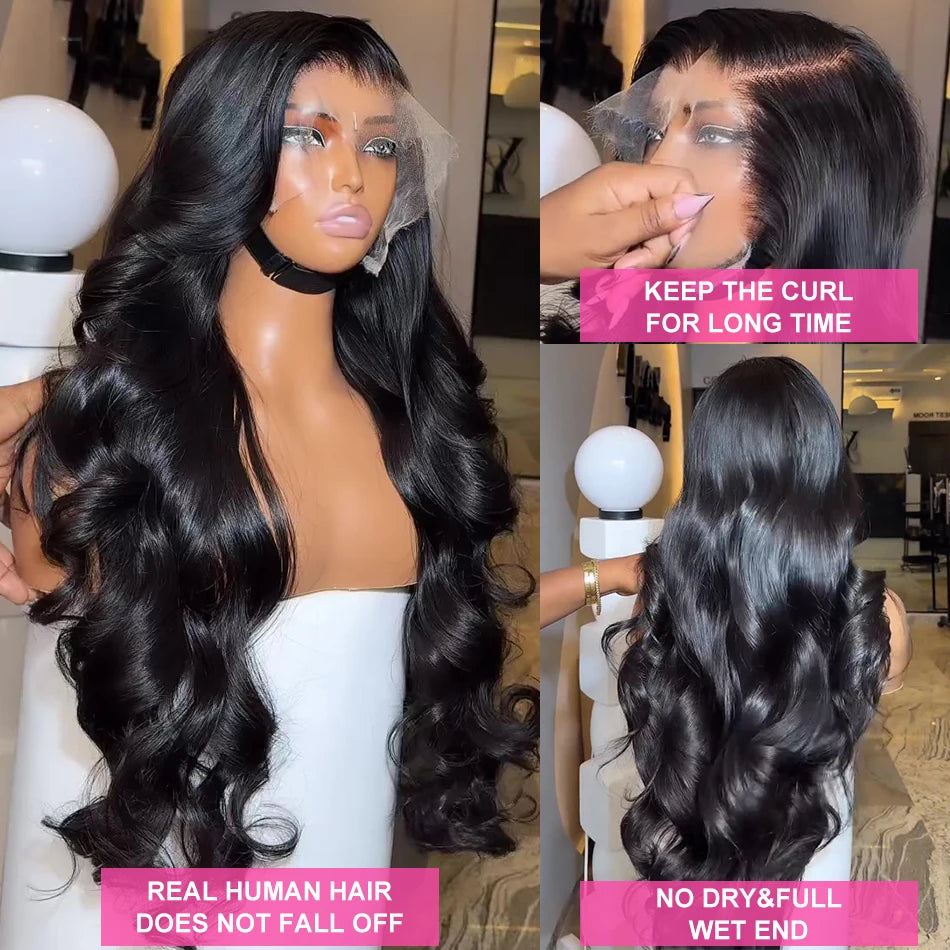 The Opulence Body Wave HD Lace Front Wig 100% Brazilian Remy Human Hair