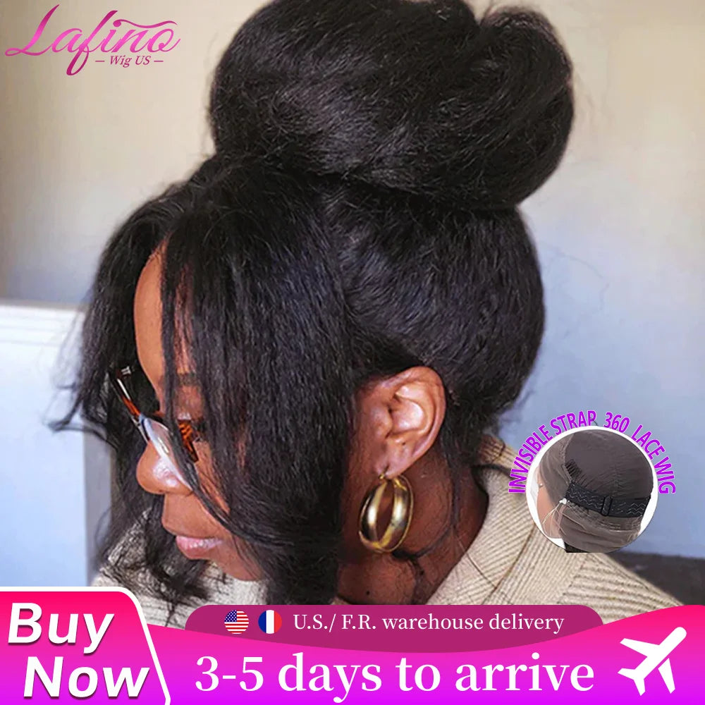 The Texture Kinky Straight 360 HD Lace Front Wig