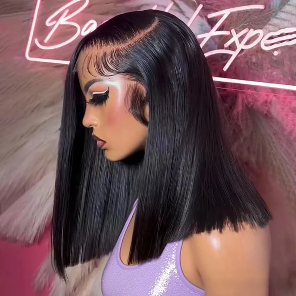 The Clarity Glueless Bone Straight Pre Cut HD Lace Front Wig