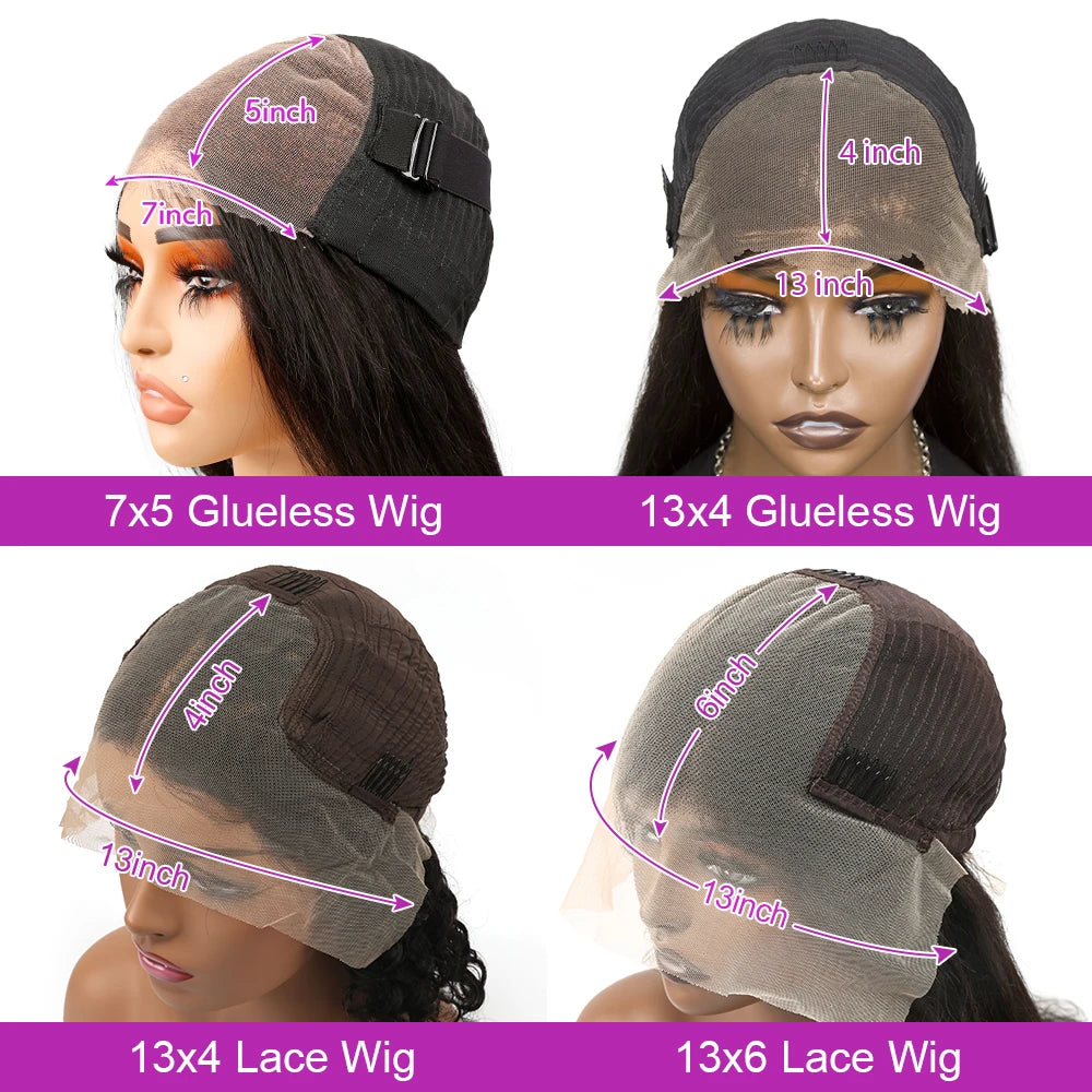 The Lux Straight 250% Density Short Bob HD Lace Front Wig