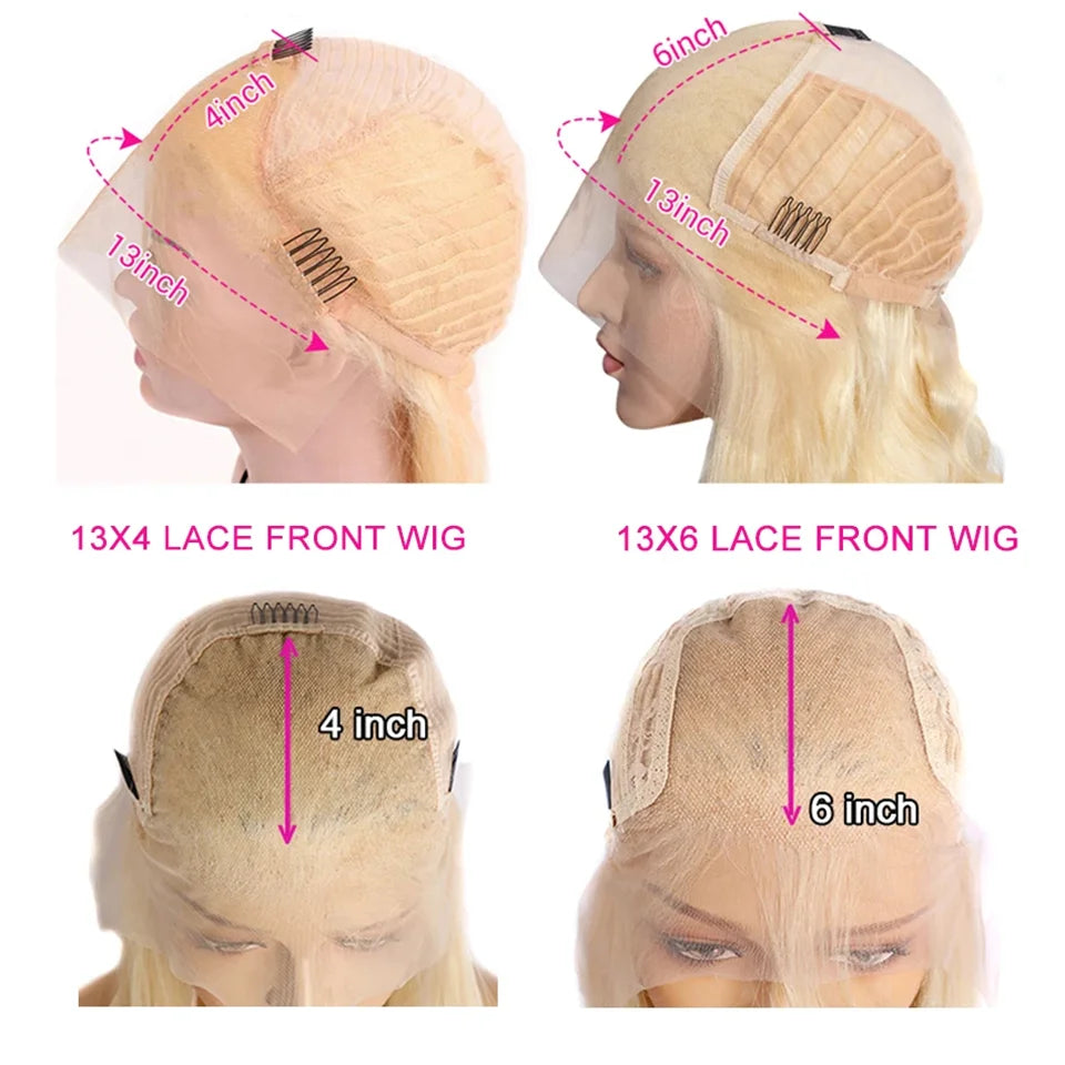 The Dusk Ombre Blonde Dark Root Short Bob HD Lace Front Wig