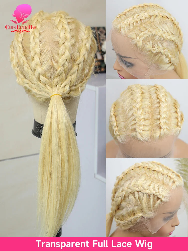 The Luxe Blonde 613 Bone Straight 360 HD Lace Front Wig