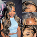 The Honey 32 Inch 1B/27 Highlight Body Wave HD Lace Front Wig